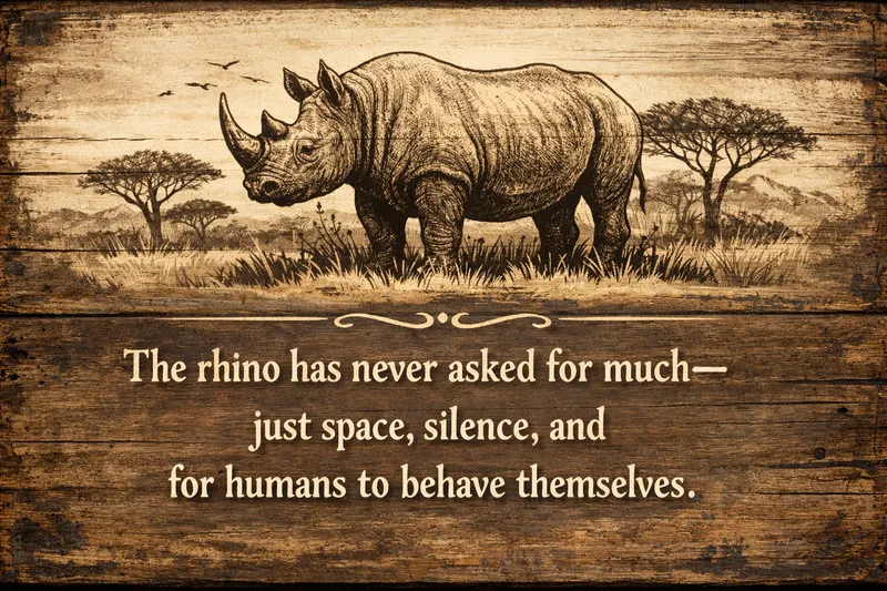 A fireside bush story about rhinos, respect, loss, and the human cost of forgetting what the land once taught us.