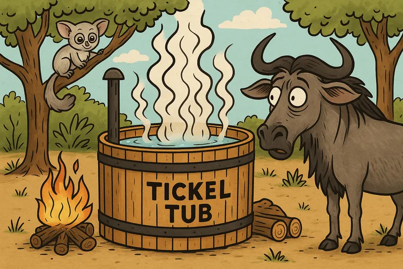 Snuffelende Buffels, Skewe Reënboë en Warm HOT TUBS op Pad!
