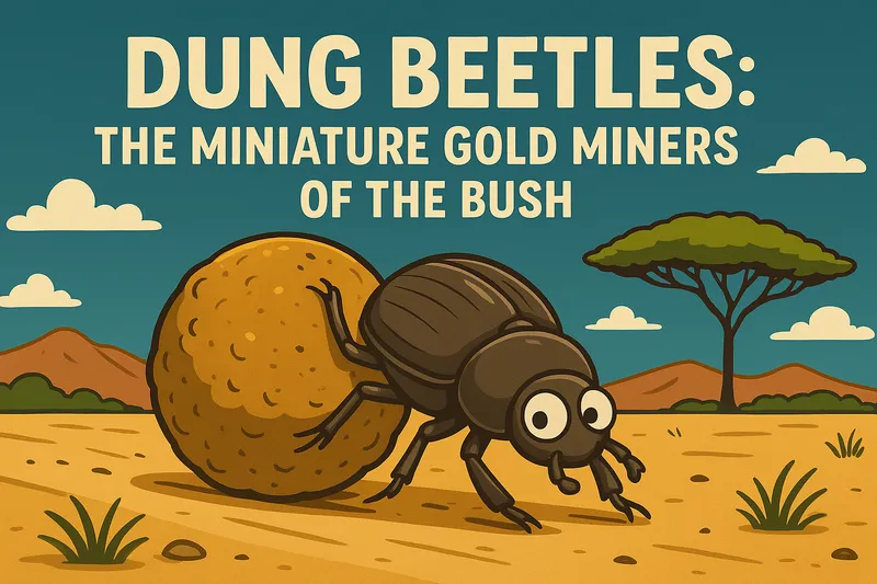 Meet Thorn Tree’s tiny bulldozers — dung beetles rolling Elephant Gold into Bushveld treasure under the Milky Way.