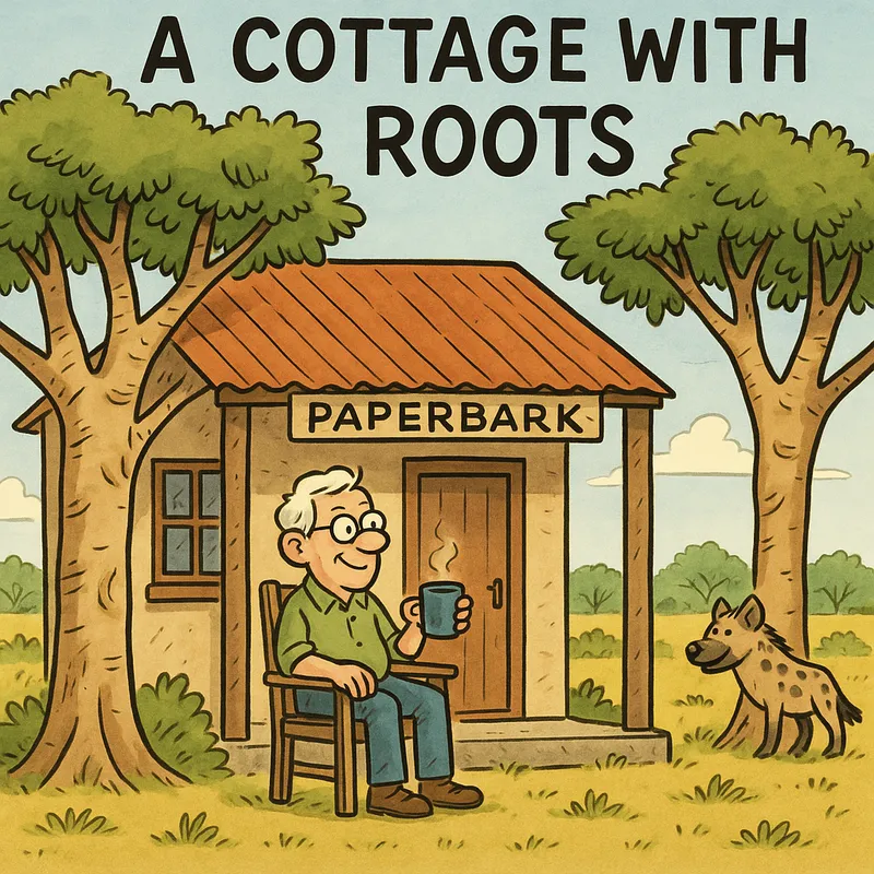 Discover Paperbark Cottage in Dinokeng Game Reserve—self-catering charm, private hot tub, wildlife on your doorstep, and stories under the stars.